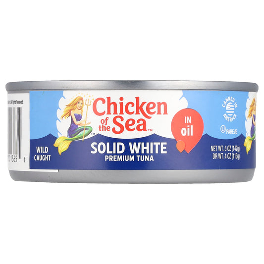 Chicken of the Sea, Solid White Premium Tuna in Oil, 5 oz (142 g)