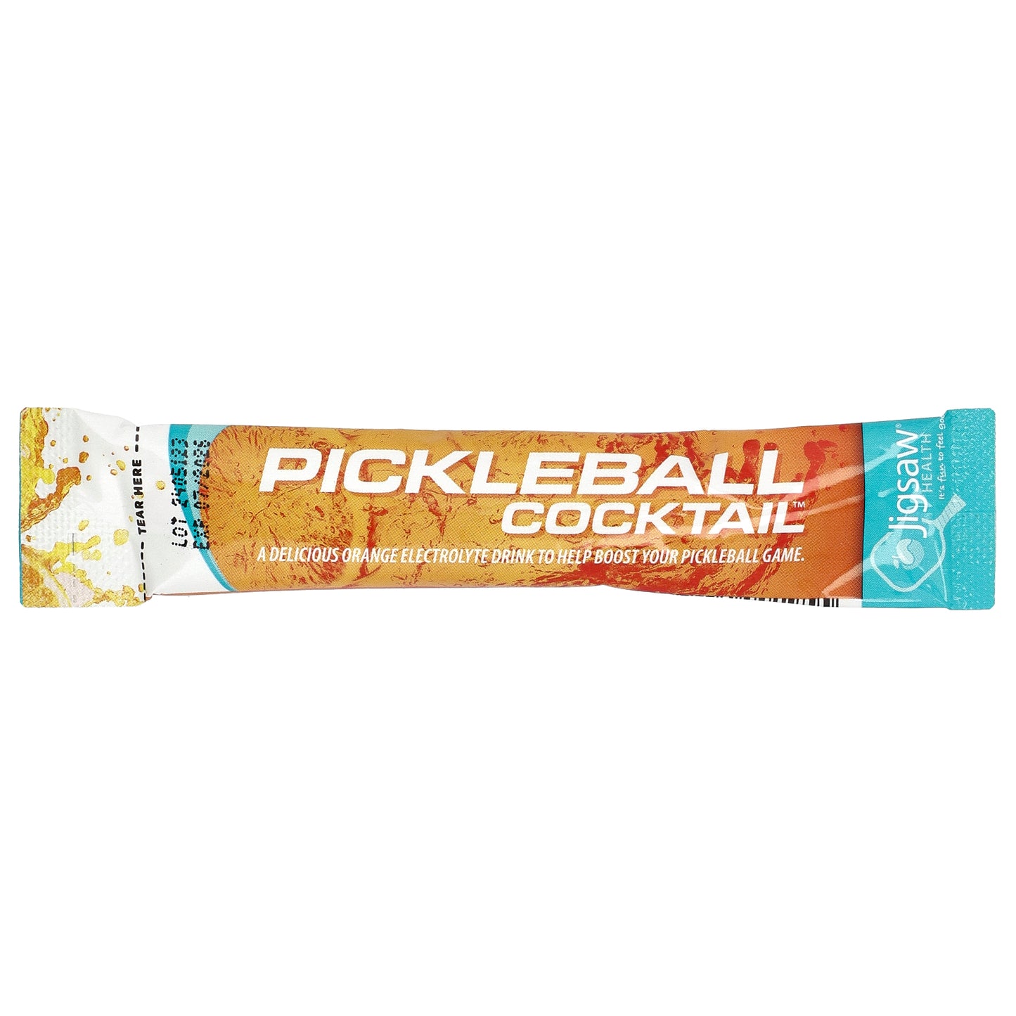 Jigsaw Health, Pickleball Cocktail®, Sugar-Free Electrolyte Drink Mix, Orange, 60 Packets, 5 g Each