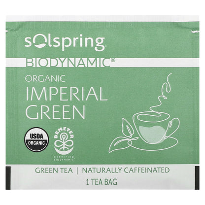 Dr. Mercola, Solspring, Biodynamic, Organic Imperial Green Tea, 18 Tea Bags, 1.27 oz (36 g)