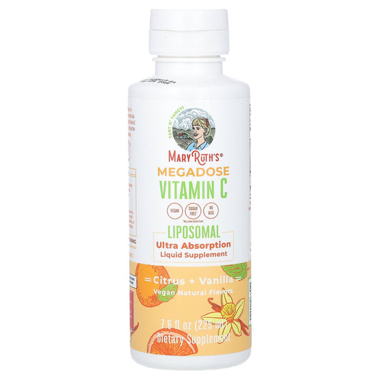 MaryRuth's, Megadose Vitamin C Liposomal, Citrus + Vanilla, 7.6 fl oz (225 ml)