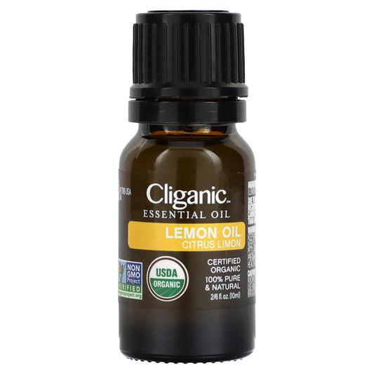 Cliganic, 100% Pure Essential Oil, Lemon Oil, 0.33 fl oz (10 ml)