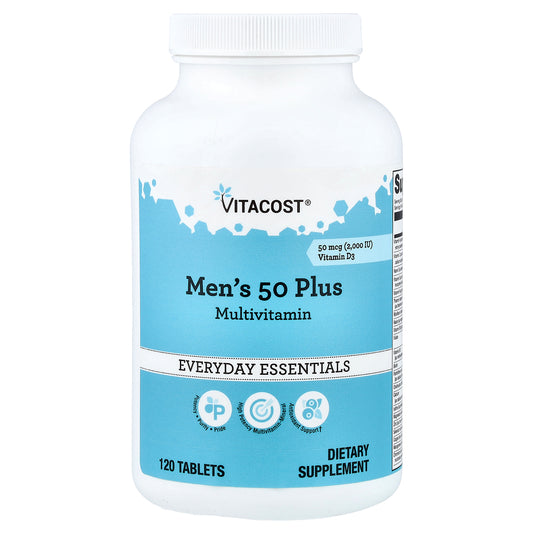 Vitacost, Men's 50 Plus Multivitamin, 120 Tablets
