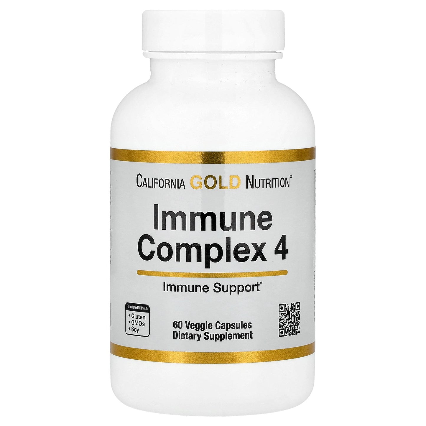 California Gold Nutrition, Immune Complex 4, 60 Veggie Capsules