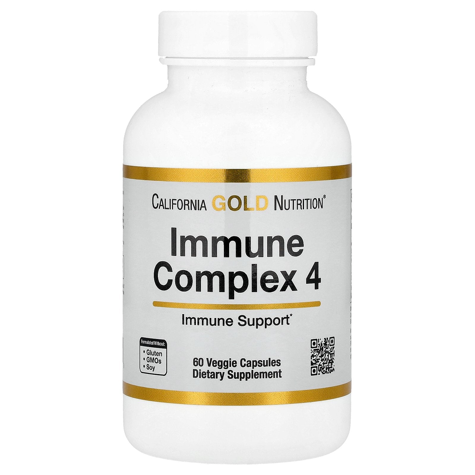 California Gold Nutrition, Immune Complex 4, 60 Veggie Capsules