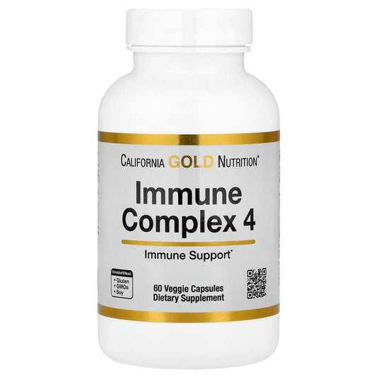 California Gold Nutrition, Immune Complex 4, 60 Veggie Capsules