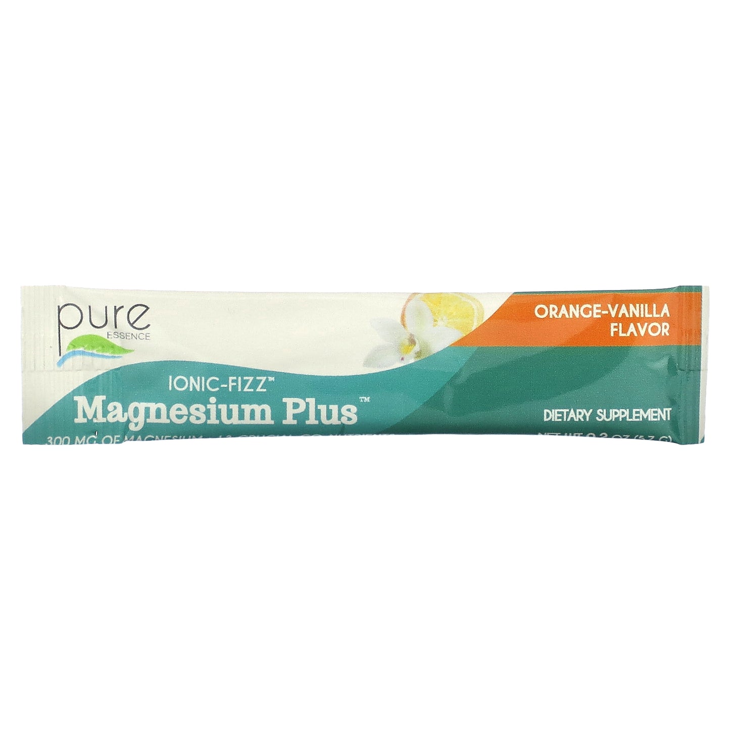 Pure Essence, Ionic-Fizz, Magnesium Plus, Orange-Vanilla, 15 Sticks, 0.2 oz (5.7 g) Each