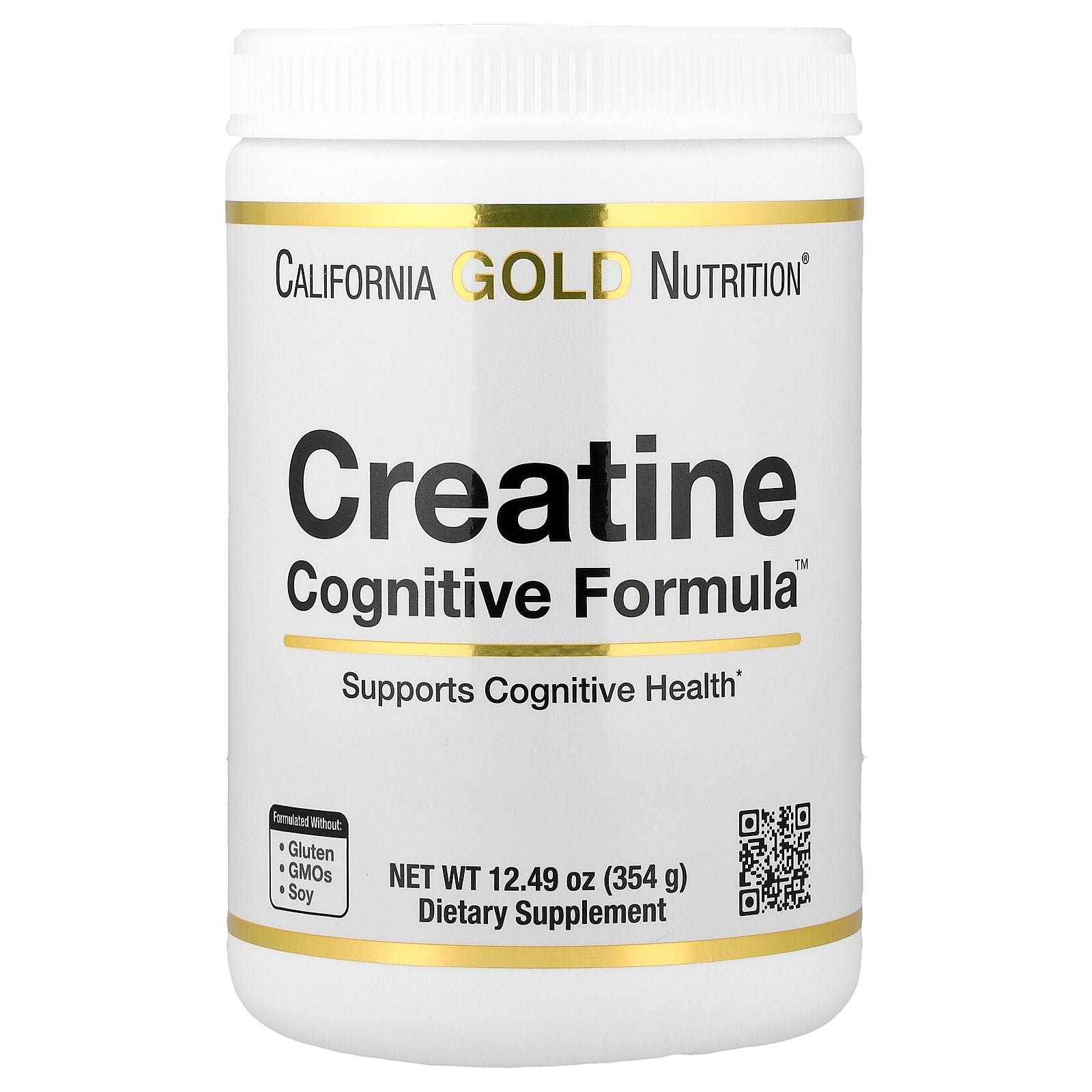 California Gold Nutrition, Creatine Cognitive Formula™, with L-Leucine, Blueberry, Coconut & Grape Extract, 12.49 oz (354 g)