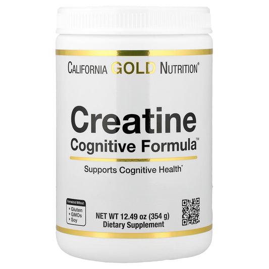 California Gold Nutrition, Creatine Cognitive Formula™, with L-Leucine, Blueberry, Coconut & Grape Extract, 12.49 oz (354 g)