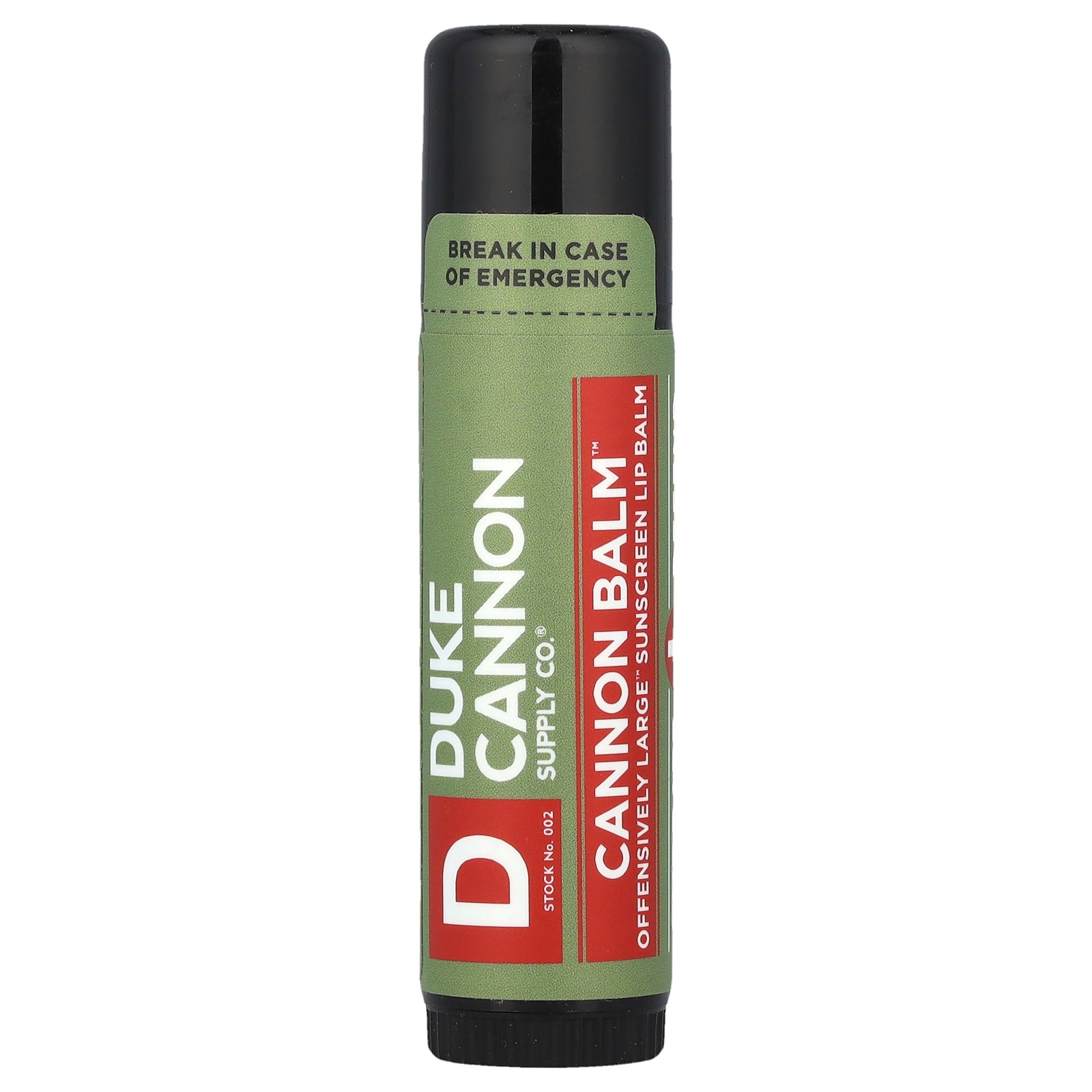 Duke Cannon Supply Co., Cannon Balm™, Offensively Large™ Sunscreen Lip Balm, SPF 15, 0.56 oz (17 g)