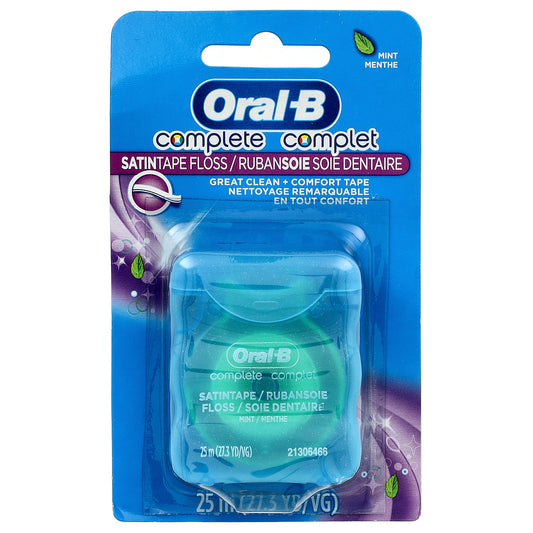 Oral-B, Complete, SATINtape Floss, Mint, 27.3 yd (25 m)