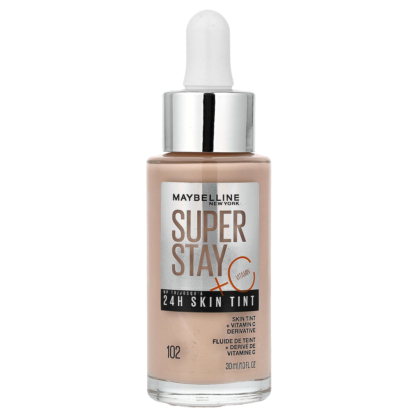 Maybelline, Super Stay, 24H Skin Tint, 102, 1 fl oz (30 ml)