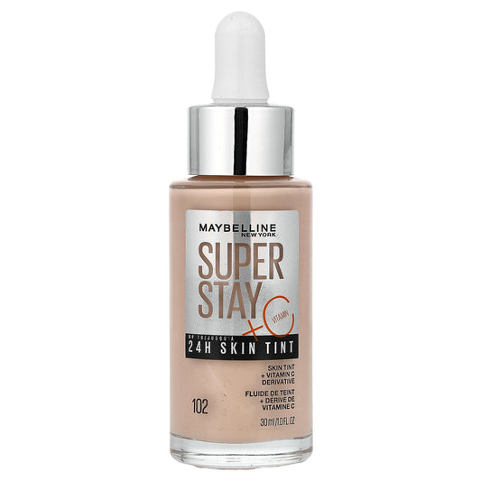 Maybelline, Super Stay, 24H Skin Tint, 102, 1 fl oz (30 ml)