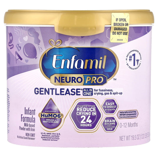 Enfamil, NeuroPro™ Gentlease®, Infant Formula, 0-12 Months, 19.5 oz (553 g)