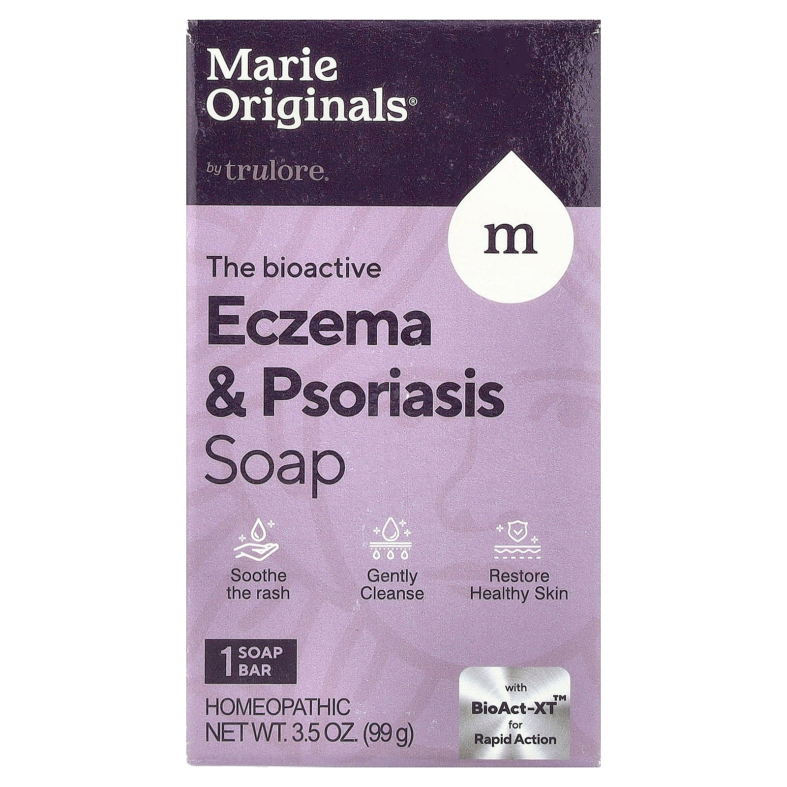 Marie Originals, The Bioactive Eczema & Psoriasis Bar Soap, 3.5 oz (99 g)
