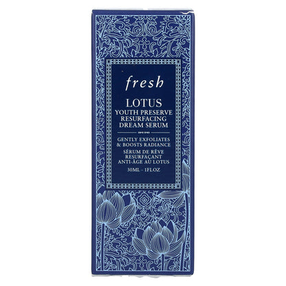 Fresh, Lotus, Youth Preserve Resurfacing Dream Serum, 1 fl oz (30 ml)