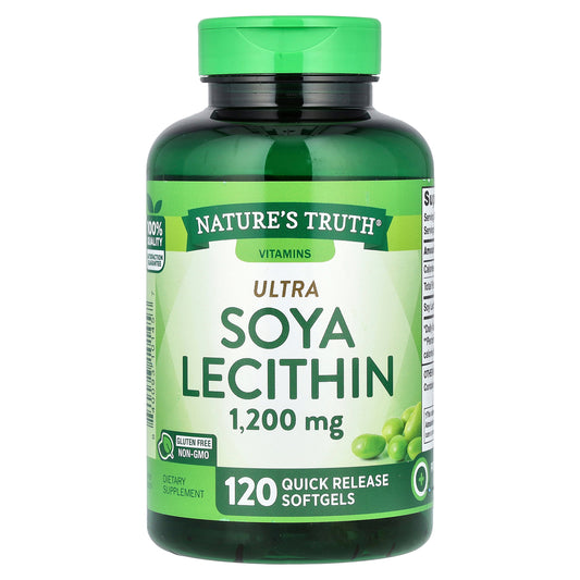 Nature's Truth, Ultra Soya Lecithin, 1,200  mg, 120 Quick Release Softgels