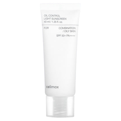 Celimax, Oil Control Light Sunscreen, Combination/Oily Skin, SPF 50+ PA++++, 1.35 fl oz (40 ml)