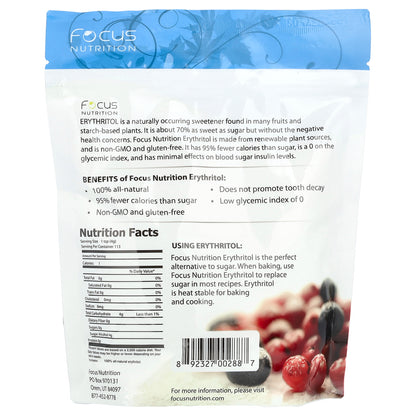 Xyloburst, Erythritol Sweetener, Low-Calorie Sweetener, 1 lb (454 g)