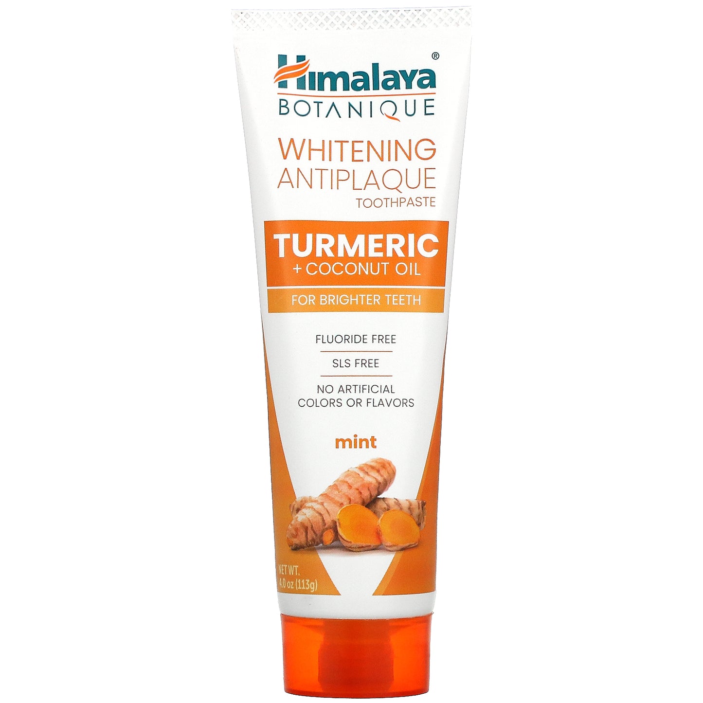 Himalaya, Whitening Antiplaque Toothpaste, Turmeric + Coconut Oil, Mint ,  4 oz ( 113 g)