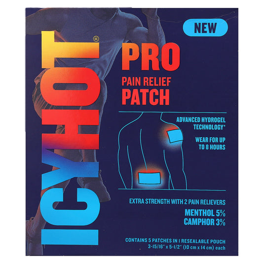 Icy Hot, Pro Pain Relief Patch , 5 Patches