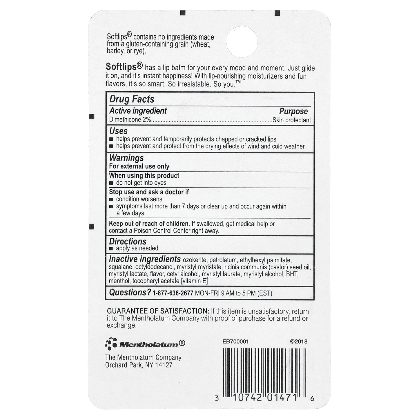 Softlips, Lip Protectant, Cherry, Raspberry, Vanilla, 3 Pack, 0.07 oz (2 g) Each