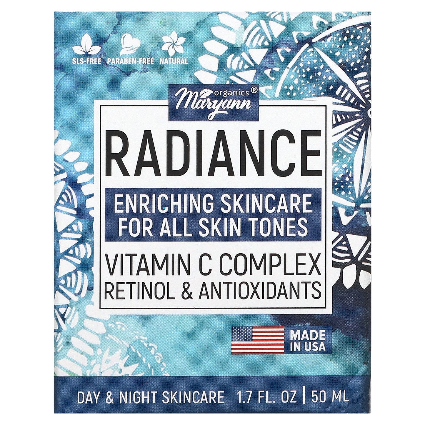 MaryAnn Organics, Radiance, Vitamin C Complex, Retinol & Antioxidants , 1.7 fl oz (50 ml)