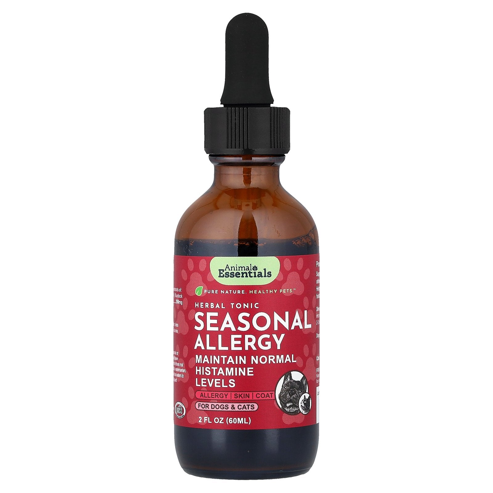 Animal Essentials, Seasonal Allergy, For Dogs & Cats, 2 fl oz (60 ml)