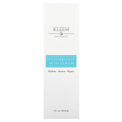 Kleem Organics, Hyaluronic Acid Serum, 1 fl oz (30 ml)