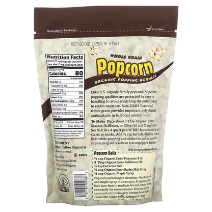 Eden Foods, Popcorn, Organic Popping Kernels, 20 oz (566 g)