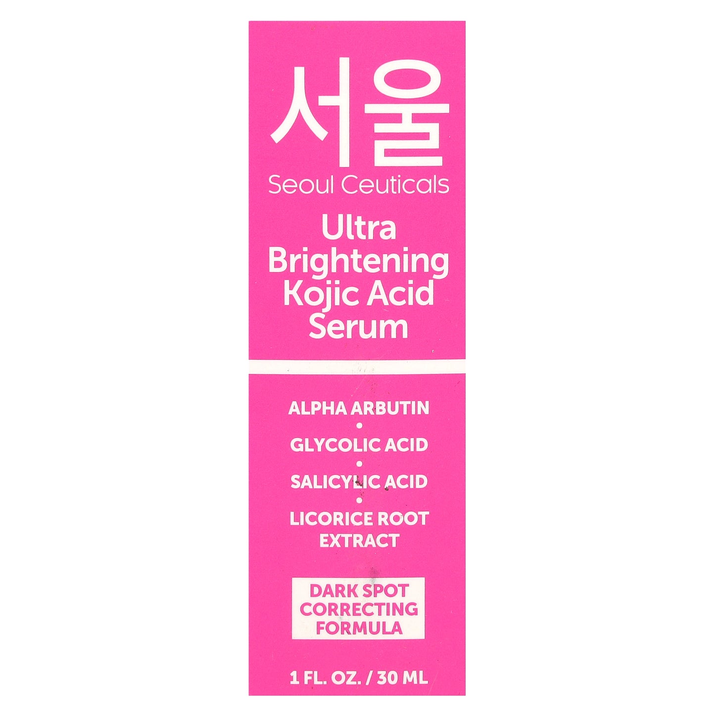 SeoulCeuticals, Ultra Brightening Kojic Acid Serum , 1 fl oz (30 ml)