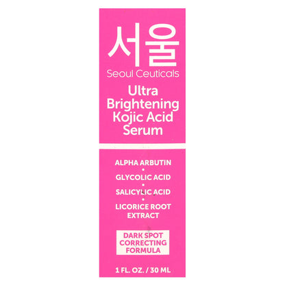 SeoulCeuticals, Ultra Brightening Kojic Acid Serum , 1 fl oz (30 ml)