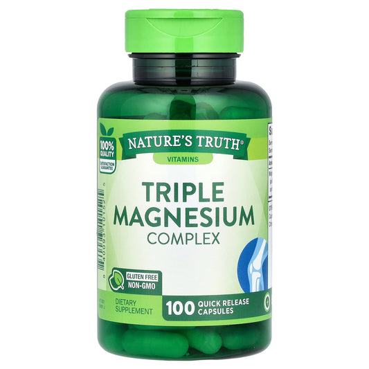 Nature's Truth, Triple Magnesium Complex, 100 Quick Release Capsules (420 mg per Capsule)