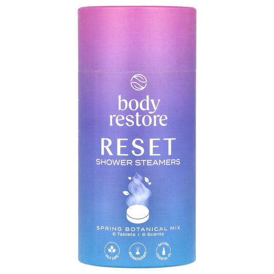 Body Restore, Shower Steamers, Reset, 6 Tablets, 5.3 oz