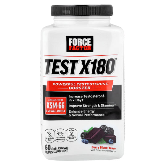 Force Factor, Test X180®, Berry Blast, 60 Soft Chews