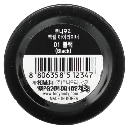 TonyMoly, Back Gel Eyeliner, 01 Black, 4 g