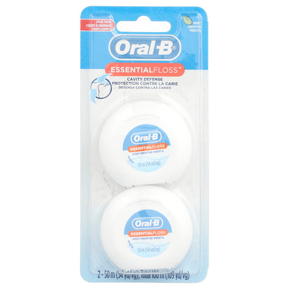 Oral-B, EssentialFloss™, Value Pack, Mint, 2 Pack, 54 yd (50 m) Each