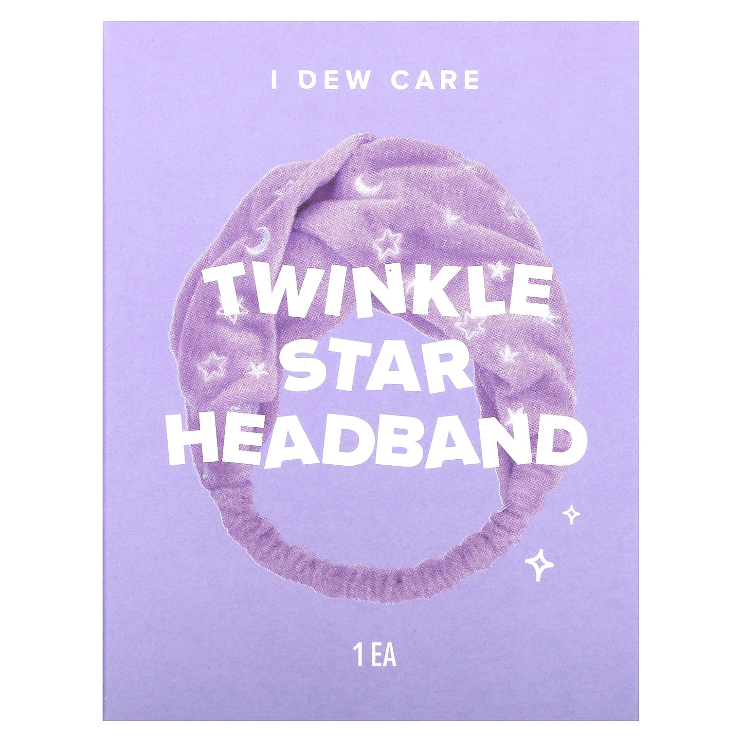 I Dew Care, Twinkle Star Headband, Purple, 1 Headband