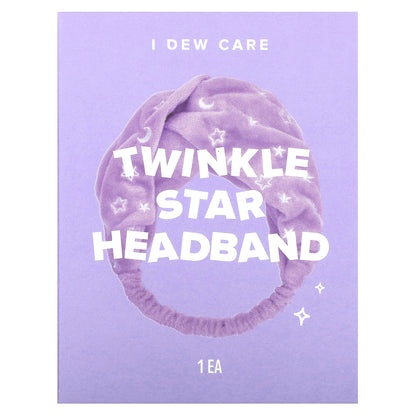 I Dew Care, Twinkle Star Headband, Purple, 1 Headband