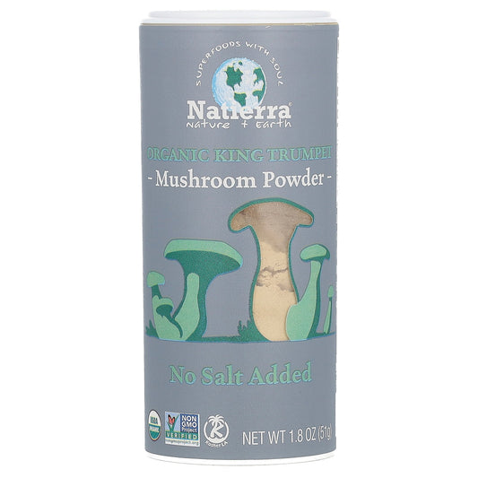 Natierra, Organic King Trumpet Mushroom Powder Shaker, 1.8 oz (51 g)