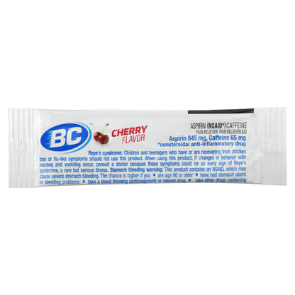 BC, Fast Pain Relief Powder, Cherry, 24 Packs