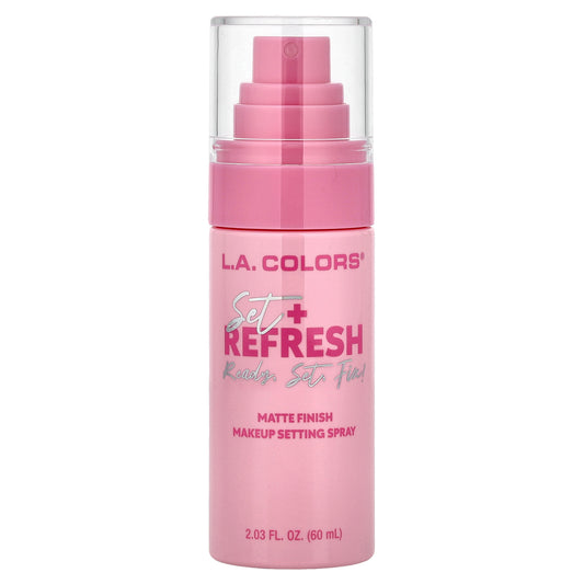 L.A. Colors, Set + Refresh, Makeup Setting Spray, CSS338 Matte, 2.03 fl oz (60 ml)