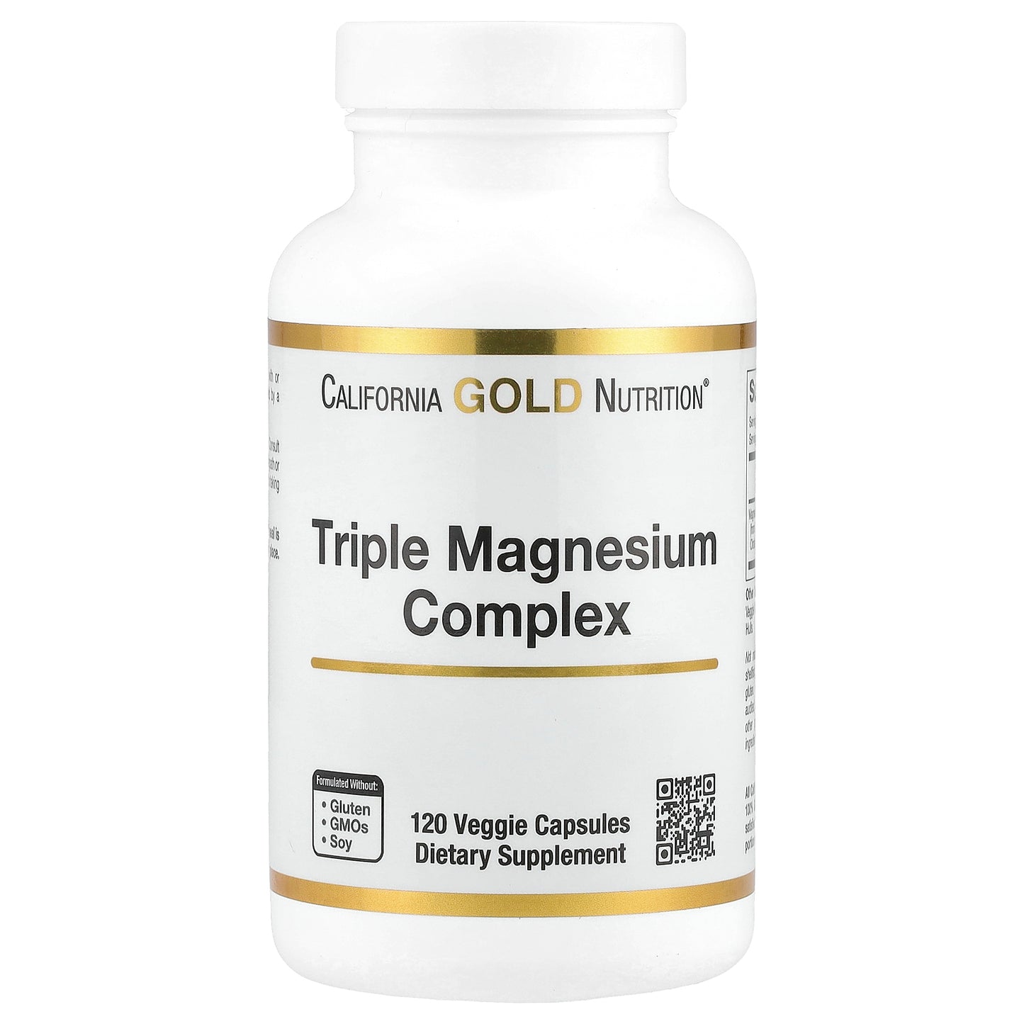 California Gold Nutrition, Triple Magnesium Complex, 120 Veggie Capsules