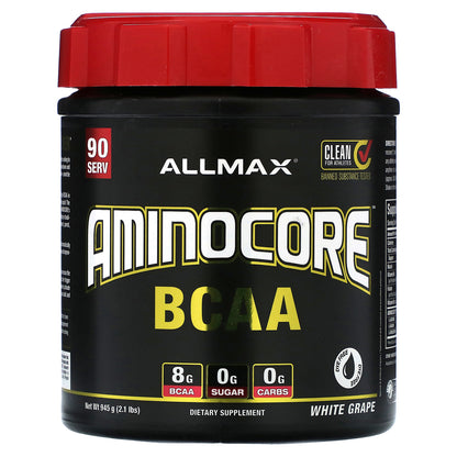 ALLMAX, AMINOCORE™ BCAA, White Grape, 2.1 lbs (945 g)