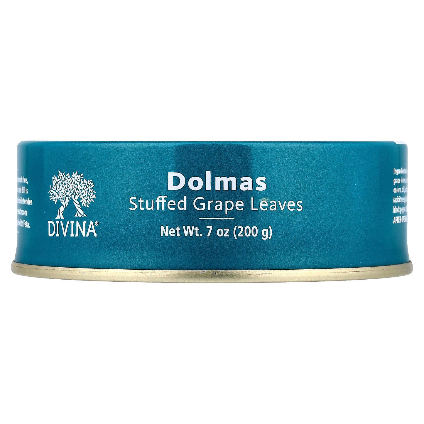 Divina, Dolmas, Stuffed Grape Leaves, 7 oz (200 g)