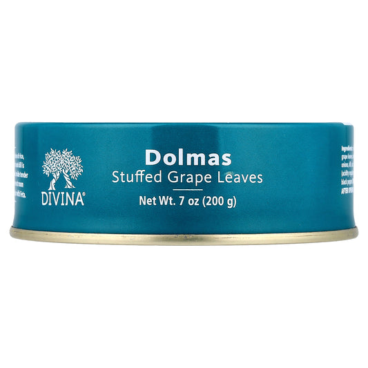 Divina, Dolmas, Stuffed Grape Leaves, 7 oz (200 g)
