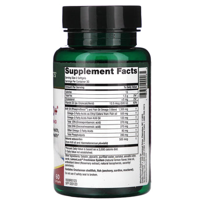 Purity Products, Krill Omega 50+, 60 Softgels