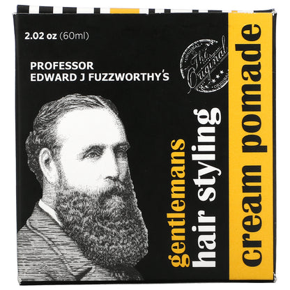 Professor Fuzzworthy's, Gentlemans Hair Styling Cream Pomade, 2.02 oz (60 ml)