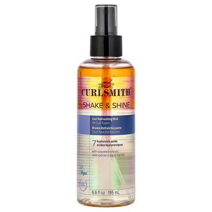 Curlsmith, Shake & Shine, Curl Refreshing Mist, All Curl Types, 6.6 fl oz (195 ml)
