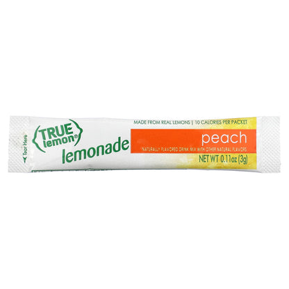 True Citrus, True Lemon, Lemonade, Peach, 10 Packets, 0.11 oz (3 g) Each