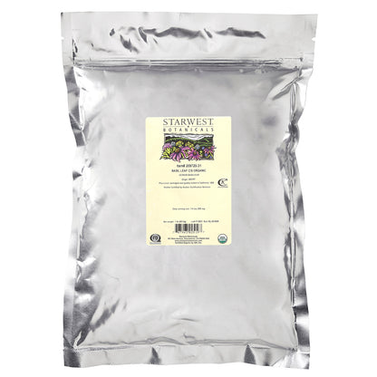 Starwest Botanicals, Organic Basil Leaf C/S , 1 lb (453.6 g)